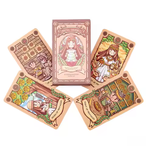 10.3X6cm Joyful Journey Tarot Deck Full English Version Oracles Deck For Girl Board Games
