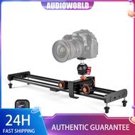 Andoer Camera Video Dolly Slider Kit with 3-wheel Auto Dolly Car 3 Speed Adjustable + 60cm/23.6in Tr