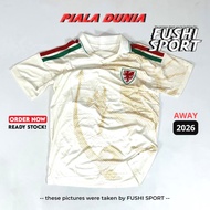 Latest 2026 Wales Away World Cup Full Patch Football Jersey