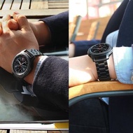 **包郵** [銀/黑色] 20mm不銹鋼錶帶 金屬鋼帶適用於三星手錶 [平行進口] PC5664