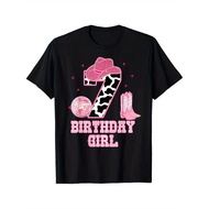 UnisexHappy 7th Birthday Girl Outfit Rodeo Western Cowgirl Cowboy T-shirt