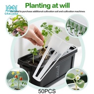 Gralara 50Pcs Hydroponic Growing Set Plant Growing Containers Grow Baskets Garden Accessories for Ci