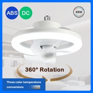 【Buy1Get1 Holder】E27 MINI Ceiling Fan With Light 360° Rotation Ceiling Fan LED Light Kitchen Exhaust Fan in Toilet