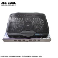 Zee-Cool ZC-77 Gaming Laptop Cooler Adjustable Speed USB Ports 2 Cooling Fan Laptop Cooling Pad