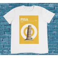 Pisa Tower T Shirt - Italy T Shirt - %100 Premium Cotton
