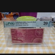 uang kuno 500 Gulden federal thn 1945 PMG 20 previously mounted