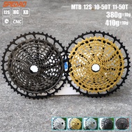SPEDAO 10-50T 11-50T 10-52T Speed Bicycle Cassette 12V MTB Bike Freeewheel 12S Mountain Sprocket XD 