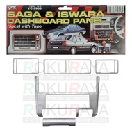Proton Saga Iswara Dashboard Radio Meter Panel Air Conditioner Grille Grille Premium Silver Grey Styling Kit Not Sticker