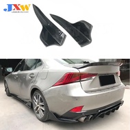 2PCS Carbon Fiber FRP Car Primer Rear Bumper Splitters Trims For LEXUS IS300 IS350 IS F Sport Sedan 