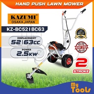 Mytools Kazumi 52cc / 63cc Heavy Duty Wheeled Hand Push Lawn Mower Mover Brush Cutter Mesin Rumput