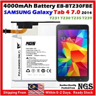 NGS Brand 4000mAh Battery EB-BT230FBE Compatible For SAMSUNG Galaxy Tab 4 7.0 WiFi/3G/LTE T231 T230 