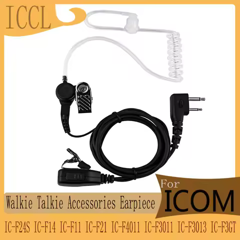 RISENKE Earpiece for ICOM IC-F1100DS IC-F24S IC-F14 IC-F11 IC-F21 IC-F4011 IC-F3011 IC-F3013 IC-F3GT