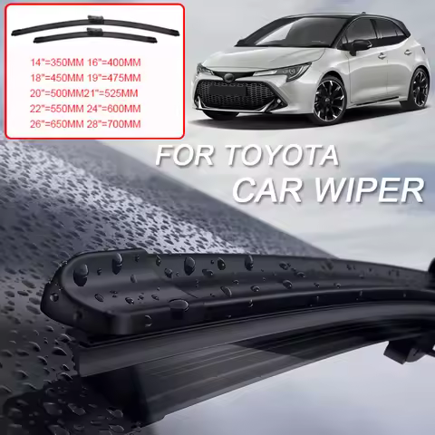 2PCS Car Blade Windshield Wiper For Toyota AVALON BZ4X CAMRY CHR COROLLA CROSS HARRIER VENZA MAIRAI