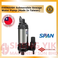 Shengyik Evergush EF-05 EF05 EF-05A EF05A Koi Pond Submersible Sewage Water Pump Made in Taiwan