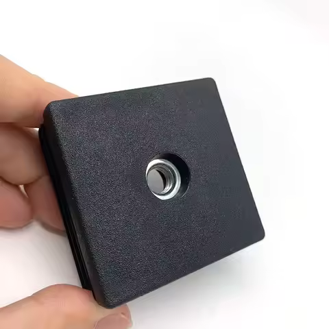 2/5/10Pcs M6 M8 M10 Plastic Square Pipe Plugs with Nut Hole Blanking End Inserts Caps Pipe Cover Fur