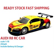 RC CAR AUDI R8 Sports Car Speed Driver 2 Remote Control Race Car High Speed / Kereta Kawalan Jauh AUDI R8 / Kid Budak