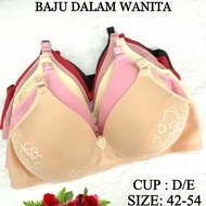 [READY STOCK] SIZE 42/95 - 54/125 NON-WIRED SIMPLE D OR E CUP BRA