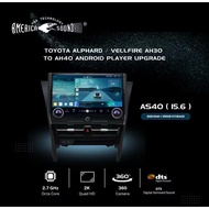 AMERICA SOUND TOYOTA ALPHARD / VELLFIRE AH30 TO AH40 ANDROID PLAYER UPGRADE ( 8GB RAM + 256GB STORAG