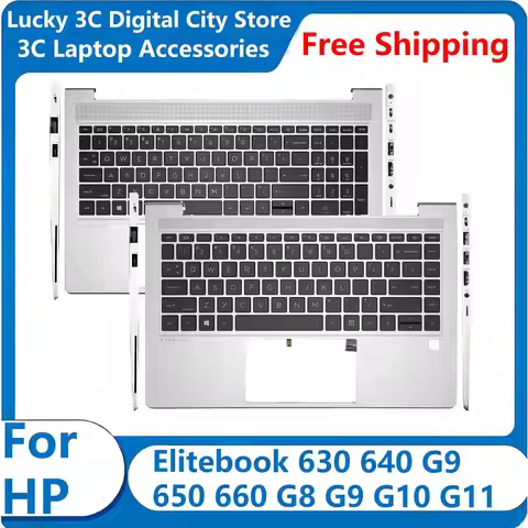 New Replacement Laptop US Keyboard For HP Elitebook 630 640 G9 650 660 G8 G9 G10 G11 Palmrest Upper 