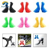 Perfeclan Bike Brake Lever Hood Silicone Sleeve for Road Bicycle Handlebar Gear Shifter Protection R