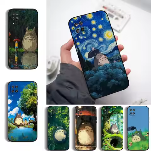 Cartoon Case For-T-T-TotoroS Phone Case For Samsung Galaxy S21 S22 S23 S24ULTRA S25ULTRA FE Ultra Pl