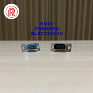 Socket CONNECTOR CONNECTOR VGA MALE COWOK DB15 15 PIN 3 ROW