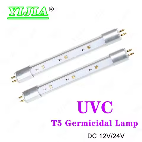 High Quality T5 Deep UV LED Ultraviolet Tube Lamps 270nm 280nm UVC with UVA 12V 24V For Purification