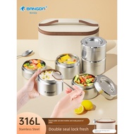 thermal lunch box stainless steel lunch box 316 Stainless Steel Office Worker Winter Insulated Lunch