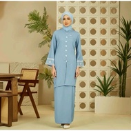 Haura Kurung by Dhia Allora (Ash Blue)