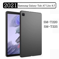 Silicone Tablet Case For Samsung Galaxy Tab A7 Lite 8.7 2021 SM-T220 SM-T225 T220 T225 Flexible Soft TPU Black Shell Back Cover