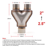 【Trusted】 Custom Car Exhaust Y- Stainless Steel Exhaust Y Type Adapter Connector Cone Bx102125