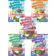 Flash card - Thẻ học Tiếng Anh Oxford phonics world 12345 in 2 mặt ép plastic