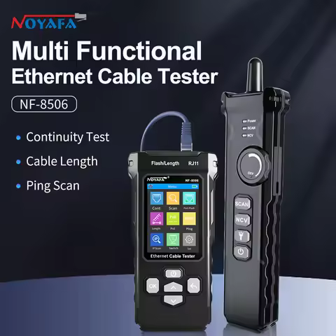 NOYAFA NF-8506 Network Cable Tester Supports PING test/IP scan/network port speed Multifunction Cabl