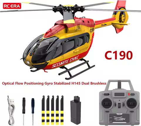 Coolbank C190 Airplane 2.4G 6CH 1:30 Brushless Motor RC Helicopter Optical Flow Localization Flybarl