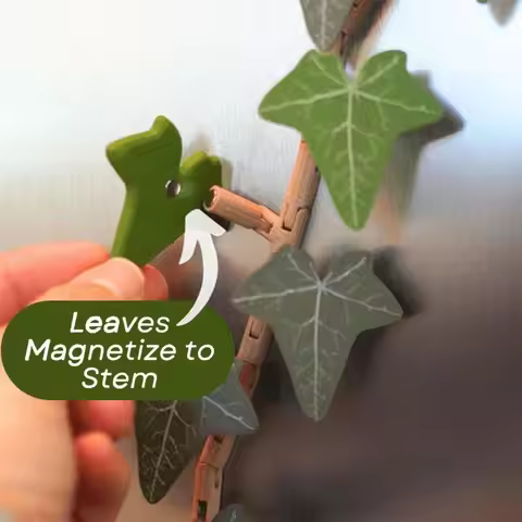 Funny Fridge Magnets English Ivy Fridge Magnet with Articulating Stems Durable Fake Ivy Grocery List
