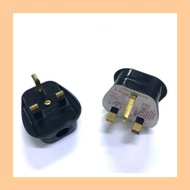 [Ready Stock] TECH99 Geloof 13A 3 Pin Plug top Black 3 Pin Plug Black Colour 168B