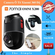 70mai Omni X200 dash cam rotates 360 degrees - Ai integrated smart Camera - 4G KIT for convenient on