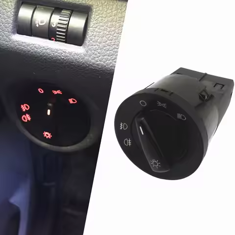 Headlight Control Switch Fog Light Knob for VW Bora Golf 4 1998-2005 Passat B5 Sharan Lupo Polo Beet