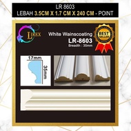 PU Wainscoting 3.5cm x 1.7cm x 240cm (LR 8603) wainscotaing frame / wall deco