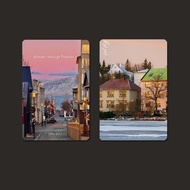 Atmosphere Iceland Snow View Street Romantic Magnetic Stickers Decoration Restaurant Coffee Bar Magn