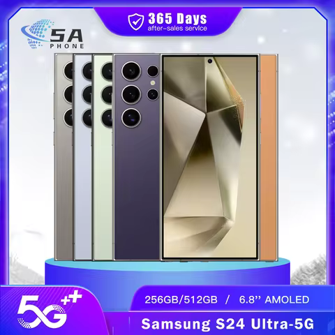 Original Samsung Galaxy S24 Ultra 5G S928U1 S928B 12GB+256GB/512GB ROM Unlocked AI Smart Phone S24 u