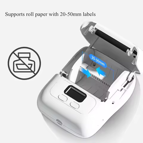 Inkless Bluetooth Printer Garment Tag Jewellery Thermal Printer Handheld Barcode Sticker Mini Printe