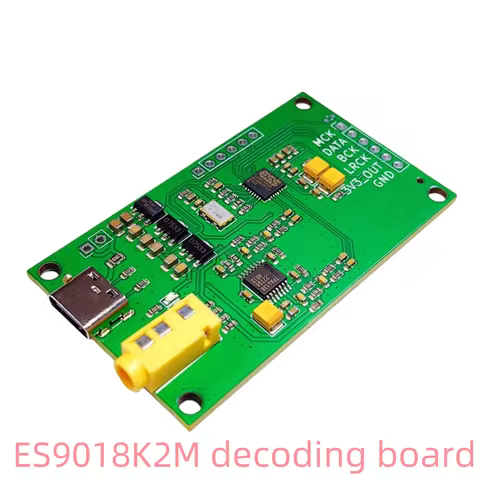 1Pcs ES9018K2M I2S DSD Digital Audio Input DAC Decoding Board Development board