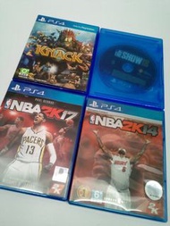 PS4 games - Show 18, Knack, NBA 2K17, NBA 2K14