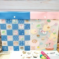 Kanahei's Small Animal A4 File Bag Straight Information Folder P Help Bunny Button A4 Storage A4 Kan