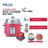 MILUX SUGAR LESS RICE COOKER (MRC-180SL)