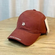 LA Baseball Cap for Women Korean Version Embroidered Small Letters Casual Curved Brim Cap Street Ver