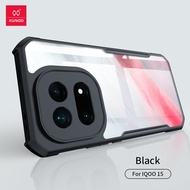 XUNDD เคส ใช้สำหรับ Case IQOO 15 เคส เคสกันกระแทก ป้องกันรอยขีดข่วน ป้องกันการกระแทก ขอบยาง TPU หลัง