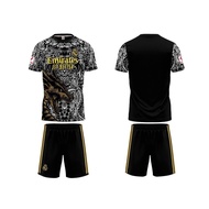 Real Madrid black and yellow dragon soccer jersey with cold elastic - Quality Real Madrid black and 