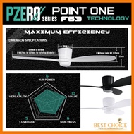 [CDC SG60] Point One PZero F63 Smart Hugger Ceiling Fan 42/52in Option LED 25W 3Tone Dimmer Google S